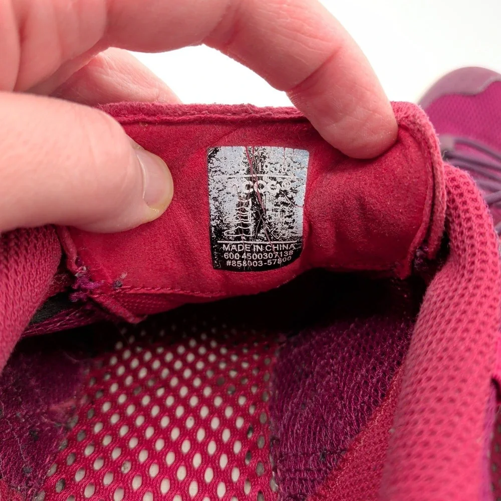 ECCO Aqua Sport Amphibia Shoes Womens 10 10.5 41 Burgundy Mesh Gorpcore Sneakers